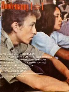Hootenanny March 1964 Vol 1 No. 2 magazine Bob Dylan/ Joan Baez - Picture 1 of 10