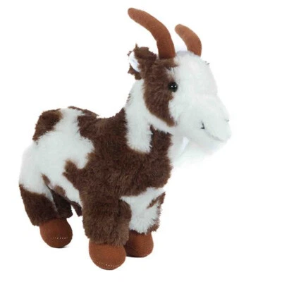 1 Plüschtier Ziege 16/24cm Stofftiere Kuscheltiere Ziege Geiß Geissbock gefleckt - Bild 1 von 2
