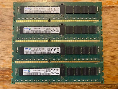 Samsung 32 GB (4 x 8 GB) 1RX4 PC3L-12800R LV RDIMM (M393B1G70QH0-YK0) - Tested - Image 1 of 3