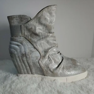Botas Jennifer Lopez talla 8,5 M Frannie plateadas ocultas - Imagen 1 de 6