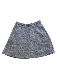NWT Banana Republic Skirt Size 8 Gray Black Tweed Wool Blend Business Casual