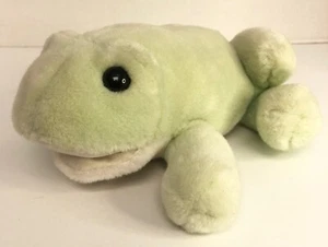 1988 Applause Les Petits Rana Croaking Sapo Mármol Peluche Vintage Sonajero Relleno - Imagen 1 de 2