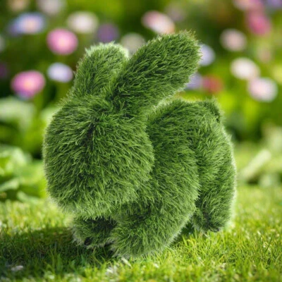 Artificial Grass Topiary Bunny Rabbit In/Outdoor Garden Lawn Event Wedding Décor - Image 1 of 4