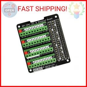 HCDC RPi GPIO Status LED & Terminal Block Breakout Board HAT for Raspberry Pi A+ - Picture 1 of 2