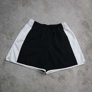Nike Womens Activewear Running Shorts Elastic Waist Logo Black White Size Small