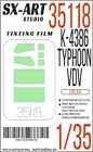 1:35 KAMAZ-4386 Typhoon-VDV Light Green Tinting Film set (for ZVEZDA) - SX-35118