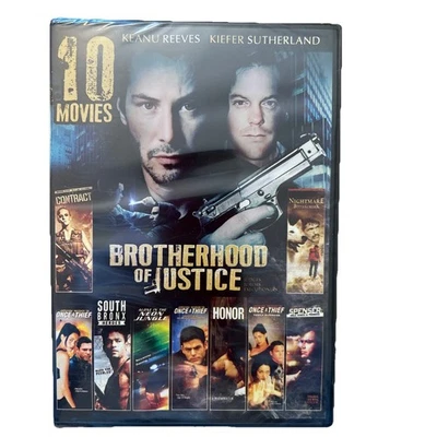 Brotherhood Of Justice: 10 Movies - Keanu Reeves , New Sealed DVD - image 1 of 2