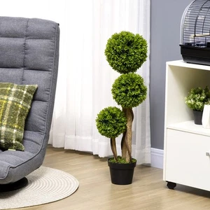 35.5" Indoor & Outdoor Fake Plant Artificial Tree in Pot - Picture 1 of 11