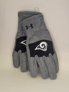 Under Armour UA Survivor Los Angeles Rams Fleece Gloves Size Large 1288623 081 L - Picture 1 of 4