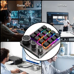 Clavier Mécanique 16 Clés De Clavier Mécanique Pour Les Jeux De Travail - Afbeelding 1 van 12
