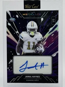 Jamal Haynes 2025 Wild Card American Metalix Auto /5 PRC - Picture 1 of 2