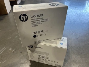 NUEVO Cartucho de tóner genuino HP 55X negro de alto rendimiento por contrato CE255XC sellado - Imagen 1 de 2