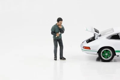1:24 Figura Meccanico Auto Pete Con Chiave Inglese American Diorama Figure - Immagine 1 di 3