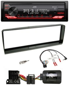 JVC Bluetooth USB DAB Lenkrad Autoradio für Alfa Romeo 156 00-01 schwarz - Bild 1 von 9