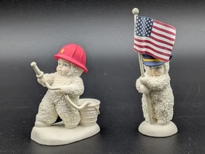 Dept. 56 Snowbabies Fireman & Policeman Figurines To the Rescue To Protect You - Picture 1 of 15