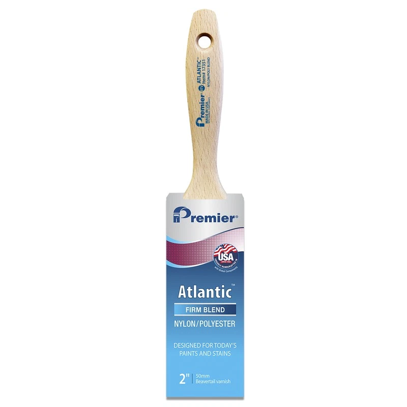 Pincel de tinta cinzelado Premier 17351 Atlantic nylon/poliéster mistura firme 2 W pol. - Imagem 1 de 1