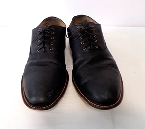 Aston Grey Collection Bandino Mens Black Oxford Dress Leather Shoes Size 13 - Picture 1 of 7