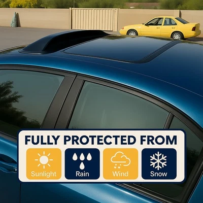Козырек ветровой дождевой верх темно-серый солнцезащитный крыша 880 мм (34,6 дюйма) для Ford Contour 1998-2000 годов выпуска - Изображение 1 из 4