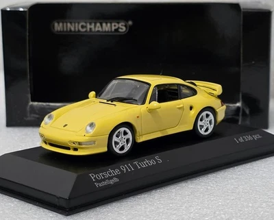 Porsche 911 (993) Turbo S 1998 Yellow 1:43 Mnichamps 430069270 SUPER RARE!! (15) - Image 1 of 4