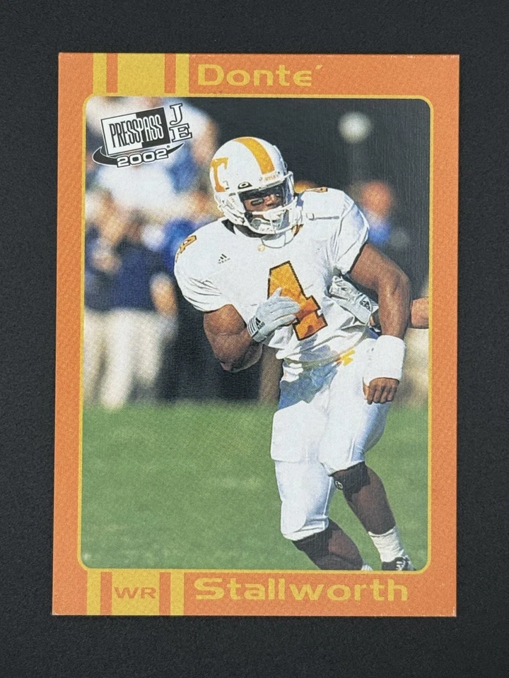 2002 Press Pass Old School DONTE STALLWORTH #9 Tennessee Volunteers - Image 1 of 1