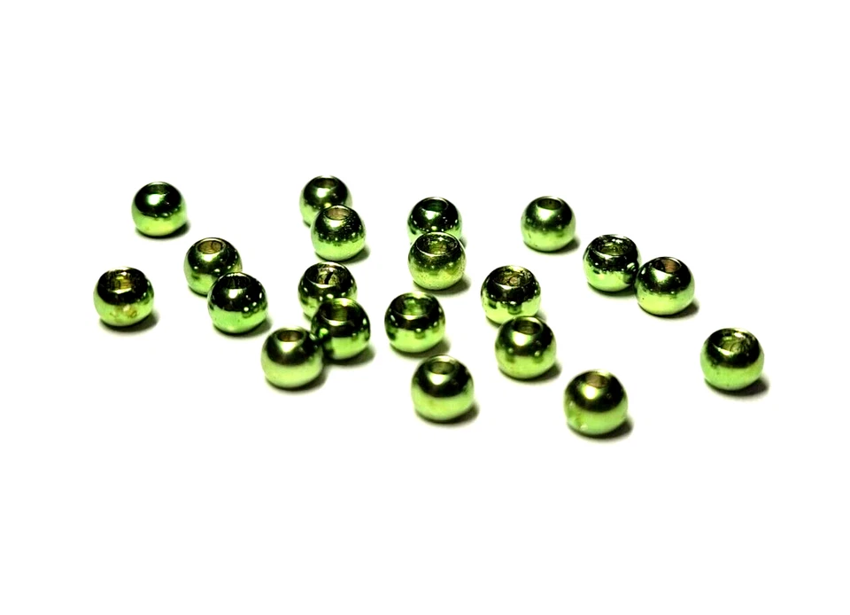 BRASS FLY TYING BEADS - 3.2mm - MET. OLIVE - 10 Pc - Fly Tying Materials - NEW - Image 1 of 1