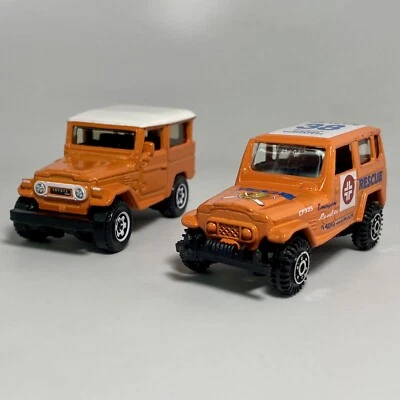 Toyota Land Cruiser FJ40 Orange Matchbox & Rare Pioneer Approx. 1:64 Diecast SUV - Image 1 of 4
