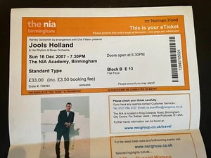 Jools Holland Ticket 2007 - Bild 1 von 1