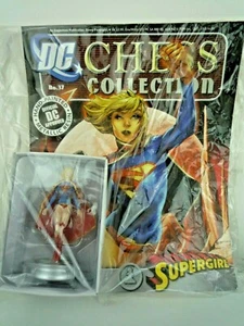 MARVEL DC CHESS COLLECTION #37 SUPERGIRL FIGURE & MAGAZINE WHITE PAWN /EAGLEMOSS - Picture 1 of 3
