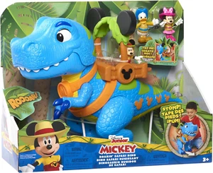 Disney Junior Mickey Mouse Funhouse Roarin' Safari Dino, 4-Piece Figures and Pla - Picture 1 of 12