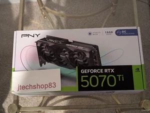 PNY GeForce RTX 5070 Ti Overclocked Triple Fan 16GB GDDR7 NVIDIA Graphics Card - Picture 1 of 9