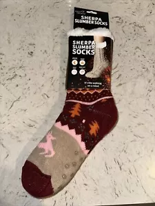 Heat Trendz Sherpa SIumber Socks W Grips On Bottom - Picture 1 of 8