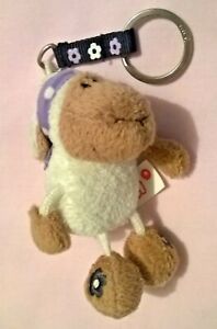 NICI Minimals Plush Donkey Crochet Pants Mini Toy Keychain Pendant Bag Charm VTG