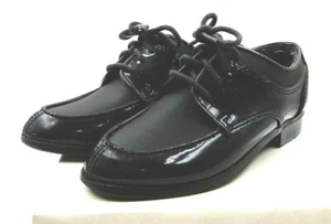 AFTER SIX "MODERN TIMES" PATENT LEATHER TUXEDO DRESS SHOES YOUTH SIZE: 10 M - Picture 1 of 11