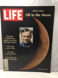 Life - July 4, 1969 Off The Moon Neil Armstrong Message From Lindbergh - Picture 1 of 1