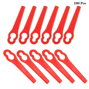100Pcs Replacement Plastic Blade Cutter Trimmer Lawn Mower Grass Strimmer 83mm - Picture 1 of 6