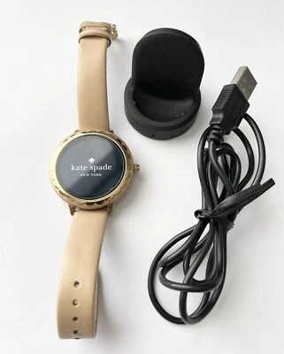 AS-IS Kate Spade DW5K1 Gold Tone 42mm Ladies Smartwatch - *READ* - Image 1 of 4