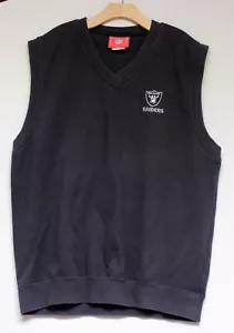 NFL Las Vegas Raiders Black Sweater Vest! Size Mens Large! Good Condition! - Picture 1 of 5