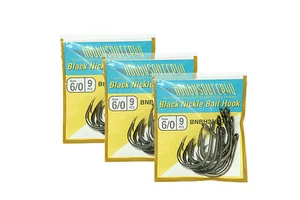 27 pcs 6/0 Big Game Hooks Assist Jigging-LiveBait hooks Black Chrome 6/0 hook - Bild 1 von 4