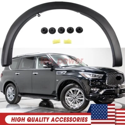 For 2014-22 Infiniti QX80 2011-2013 QX56 Front Passenger Side Fender Flares Trim - Image 1 of 4
