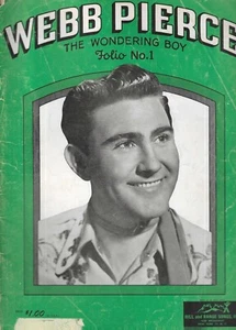 1953 Songbook Webb Pierce The Wondering Boy Folio No 1  Piano-Vocal-Uke - Picture 1 of 3