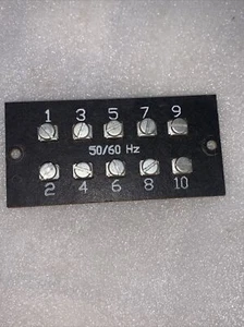 Terminal Strip 10 Position Screw And Spade Combo Fiber Card - Picture 1 of 5