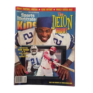Oct 1997 Sports Illustrated For Kids Uncut Cards Poster Deion Sanders Prime RARE - Picture 1 of 16