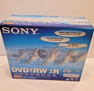 Sony DRU-500A DVD+-RW/R/CD per Windows unità riscrivibile nuovo sigillato in scatola - Foto 1 di 5