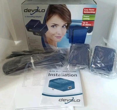 Devolo dLan Highspeed Ethernet 2 Starter Kit * 2x Home Plug Adapter* - Bild 1 von 3