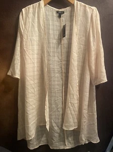 TORRID Size 0 10/12 NWT sheer pink duster kimono Top Cardigan - Picture 1 of 12