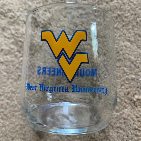 Vest Virginia Mountaineers Glass Tumbler Cover