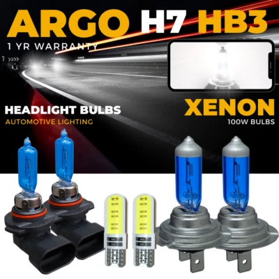 Fits MG TF Headlight 2002-10 High Low Beam 100w Xenon White Led Side Light Bulbs - Image 1 of 4