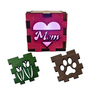Paquete de regalo para mamá amante de la naturaleza | cubo de iluminación de 2" con 3 frentes intercambiables - Imagen 1 de 3