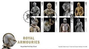 GB 2025 ROYAL ARMOURIES First Day Cover Stamp Set Tallents H pmk, issue 30/01/25 - Picture 1 of 2