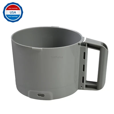 WGMYATTO 112204S Food Processor Gray Bowl 3 Quart Fit for Robot Coupe R2 3L Gb